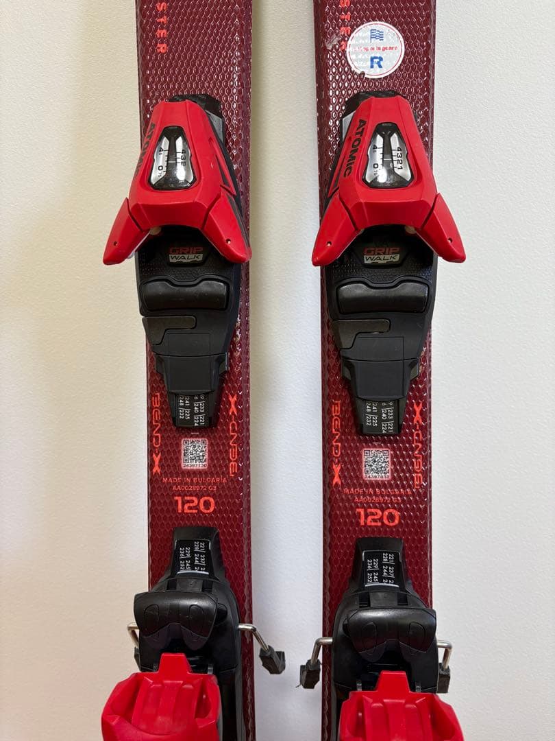 ATOMIC J2 スキー板 120cm ストック90cm付き