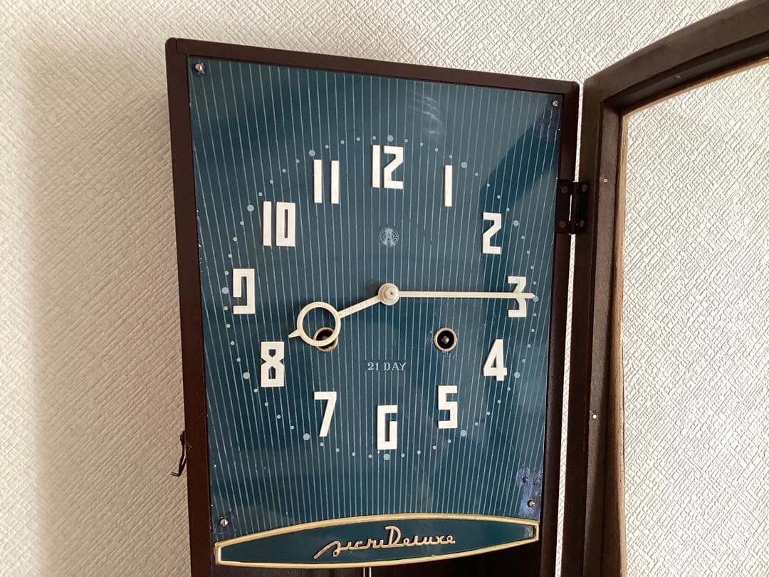 愛知(AichiDelux)時計ゼンマイ式振り子時計　昭和30年代