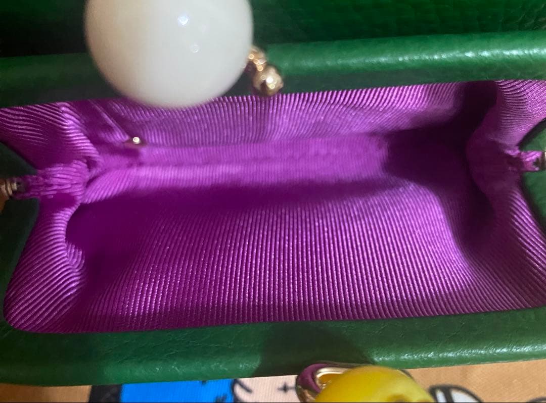 未使用ear PAPILLONNER イアパピヨネ がま口折り財布