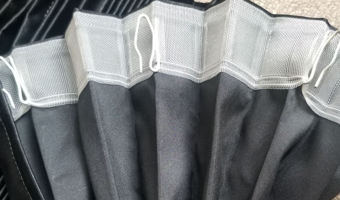 トラック遮光カーテンセット　黒色