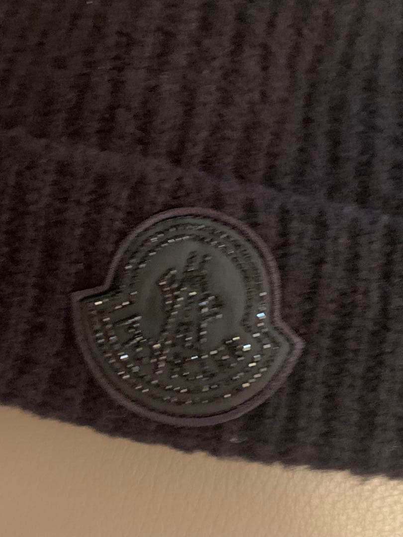 【未使用】【限定セール】MONCLER ブラック ニット帽