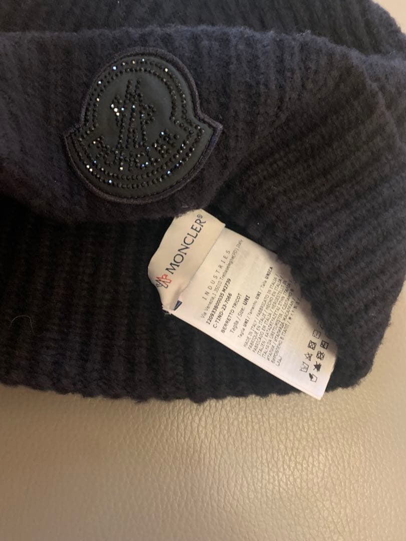 【未使用】【限定セール】MONCLER ブラック ニット帽