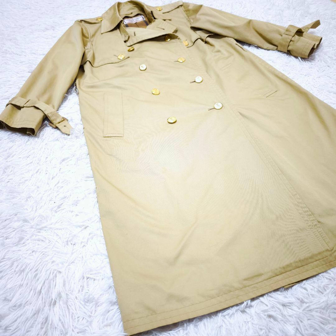 【希少】Yves Saint Laurent 金ボタントレンチコート ベージュM