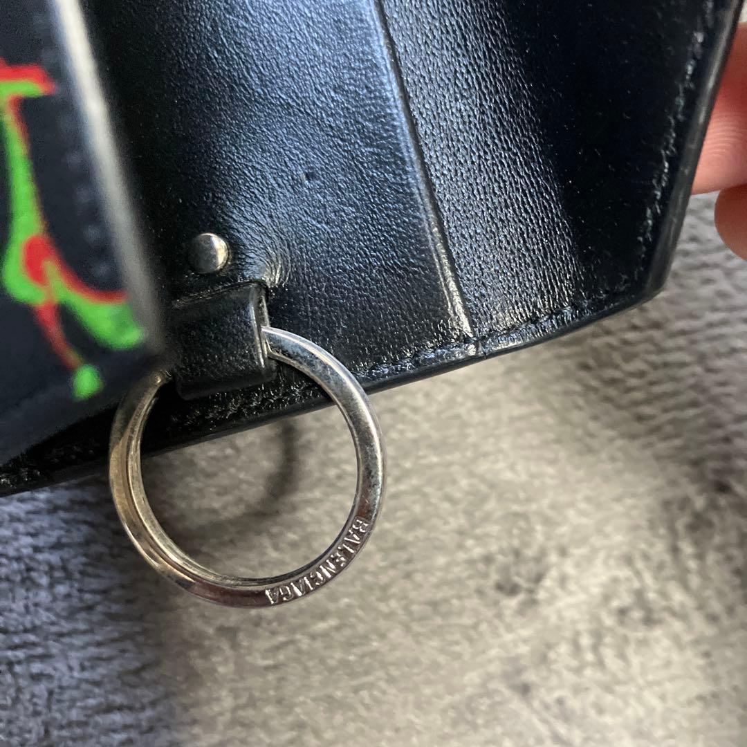 バレンシアガ　キーケース　キーホルダー　ストラップ　財布　花柄　植物