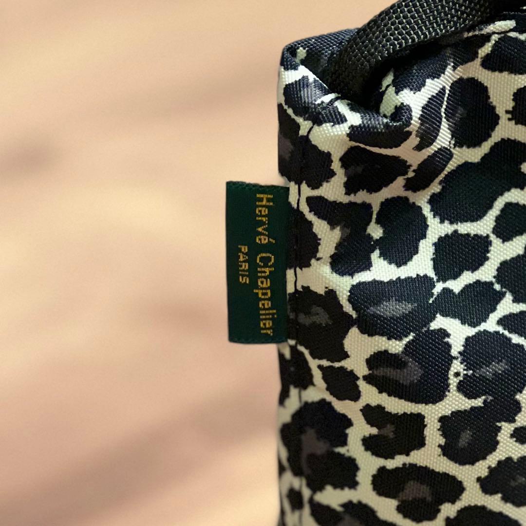 美品 エルベシャプリエ グリーンレーベル別注 ミニ ショルダーバッグ ヒョウ柄