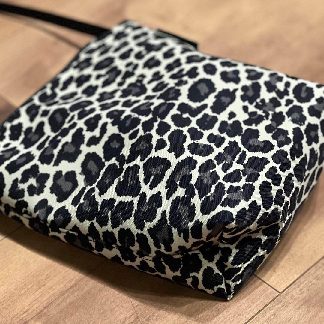 美品 エルベシャプリエ グリーンレーベル別注 ミニ ショルダーバッグ ヒョウ柄