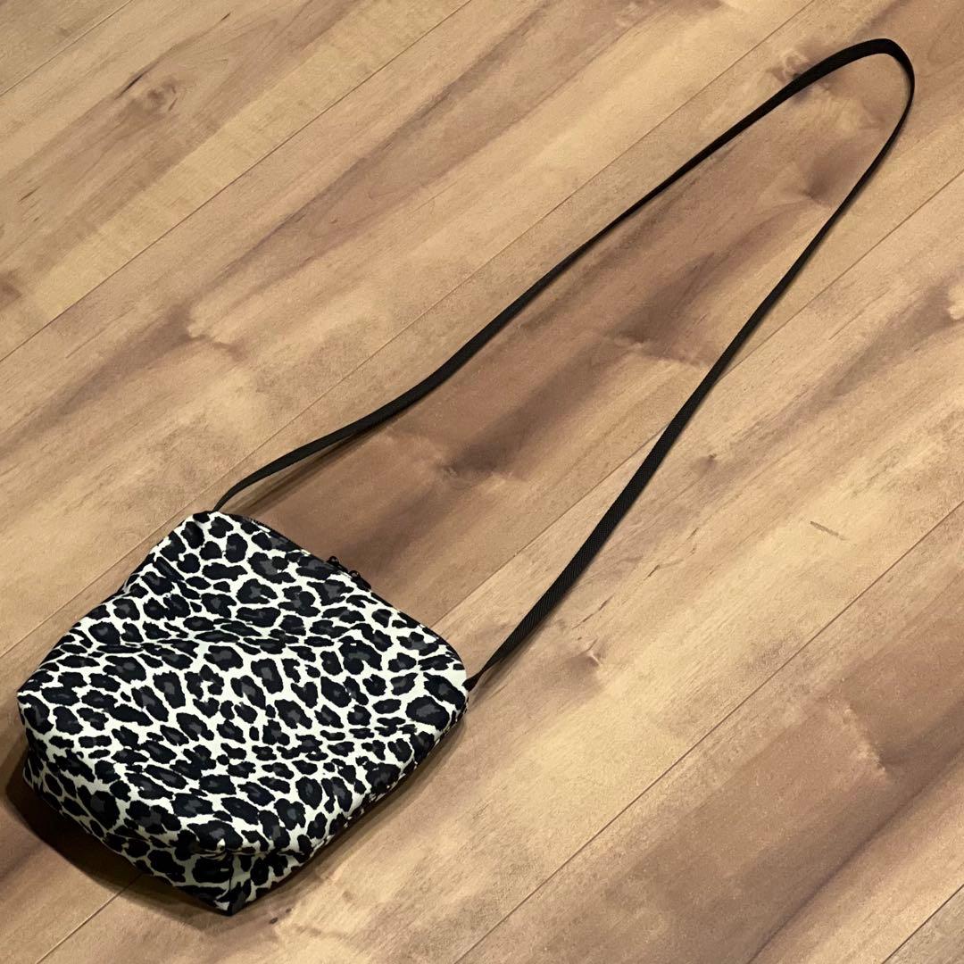 美品 エルベシャプリエ グリーンレーベル別注 ミニ ショルダーバッグ ヒョウ柄