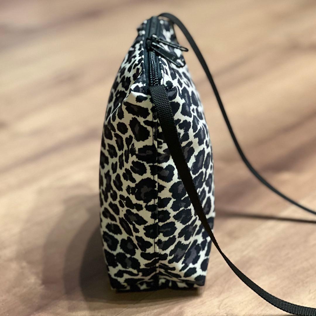 美品 エルベシャプリエ グリーンレーベル別注 ミニ ショルダーバッグ ヒョウ柄