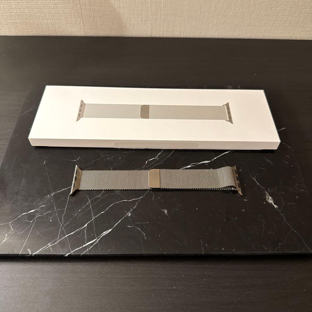 正規品　純正　ステンレス　ミラネーゼループ　バンド　apple watch