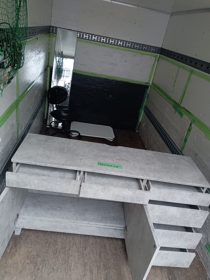 SHO 様大阪配送込リヨン サイドボード 120 (コンクリートグレー)