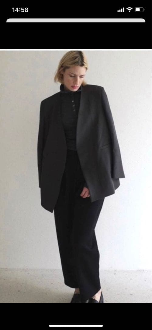 ぷゆん⭐︎eLLa グレー オーバージャケット