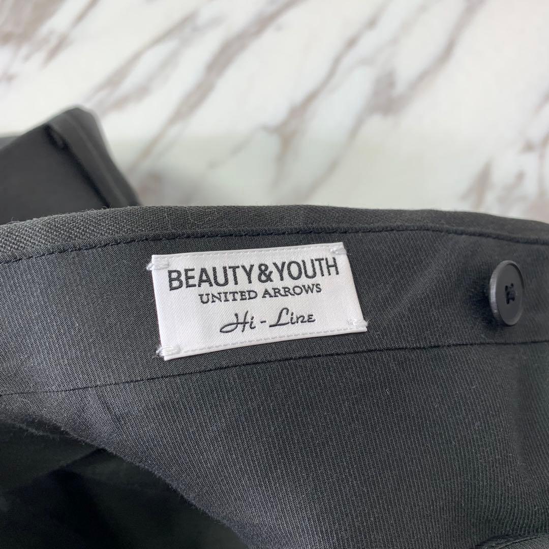 BEAUTY&YOUTH HI-LINE 1タックストレートトラウザー S