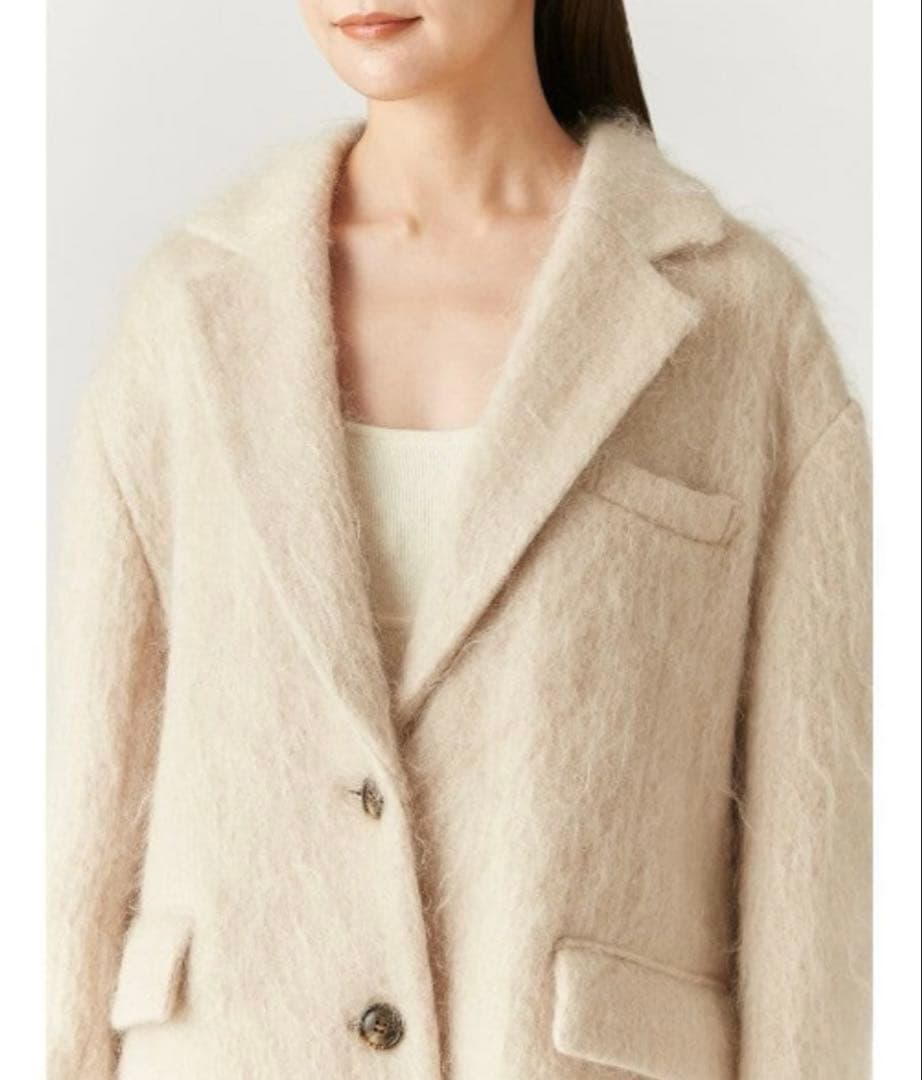 FRAY I.D テーラードオーバージャケットコート S シャギーコート