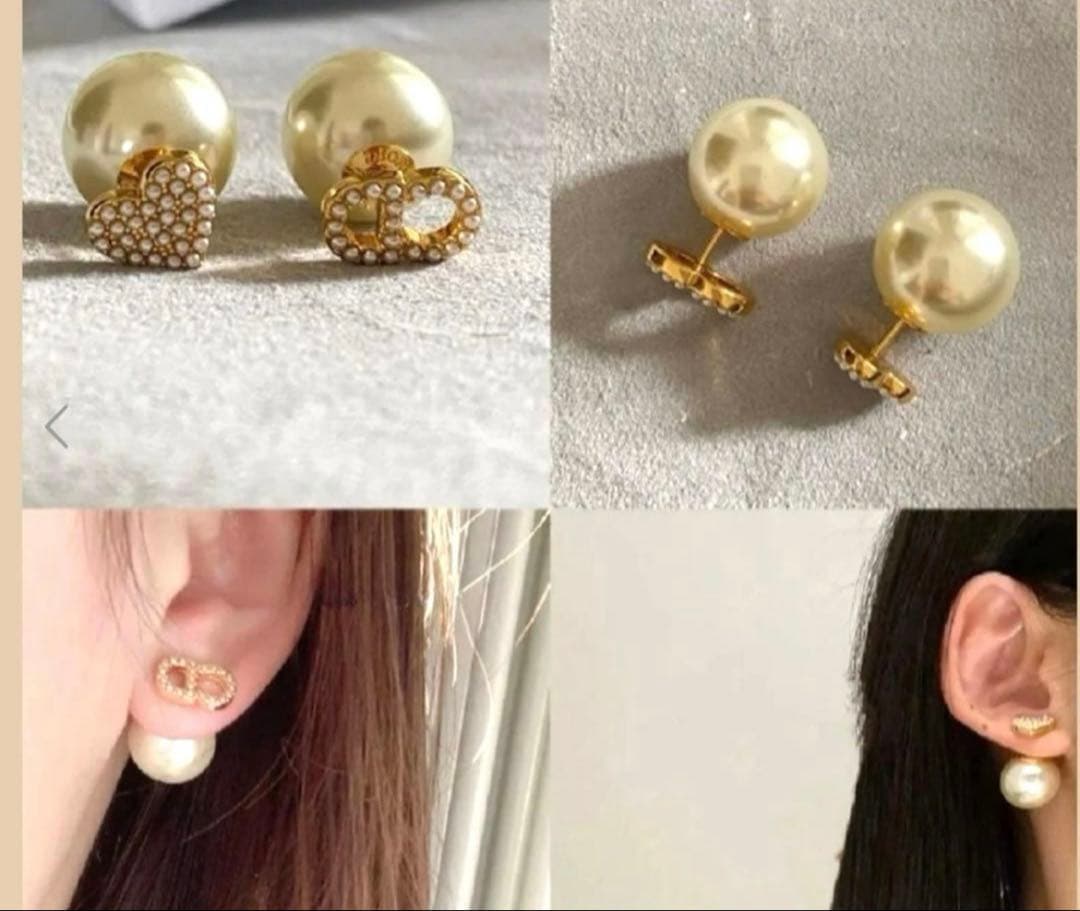 Christian Dior トライバルパールピアス【期間限定値下中】