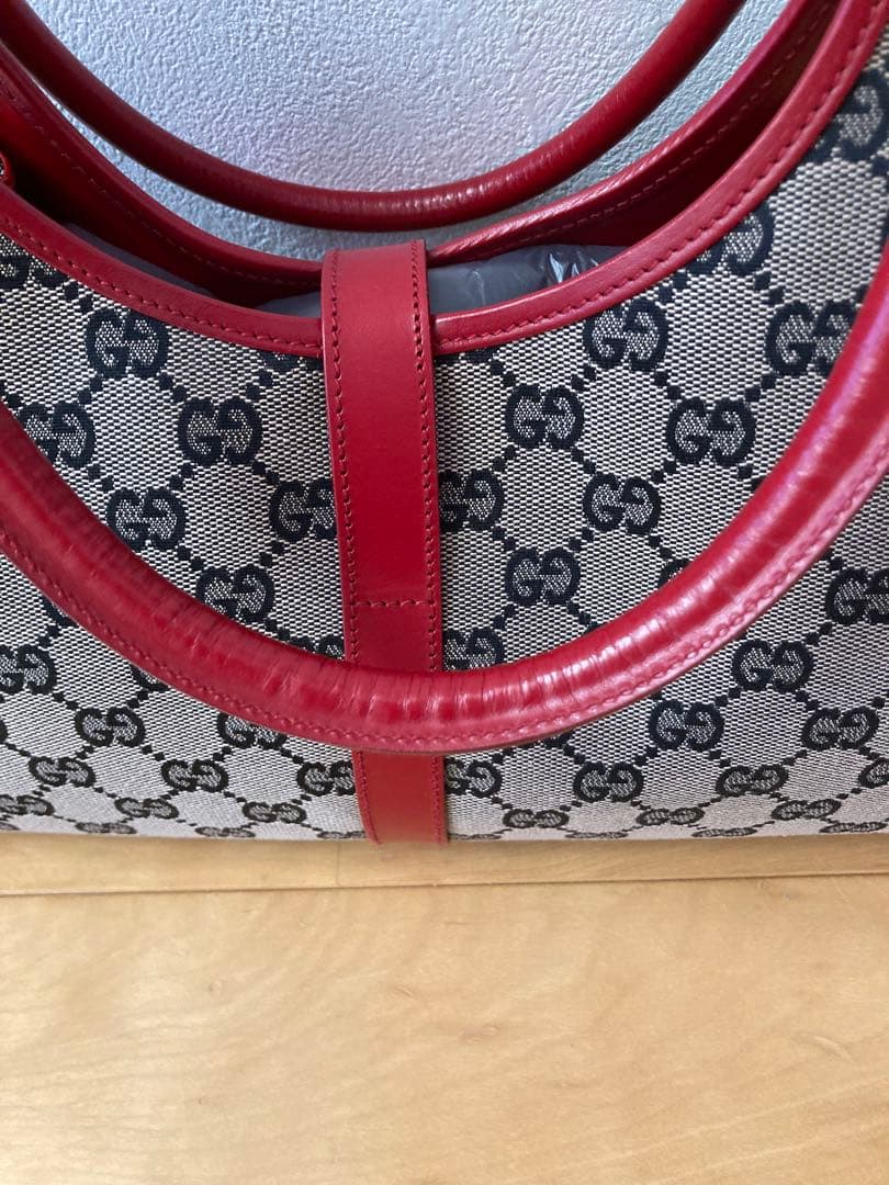 GUCCI ジャッキー GG柄 キャンバス地 ショルダーバッグ
