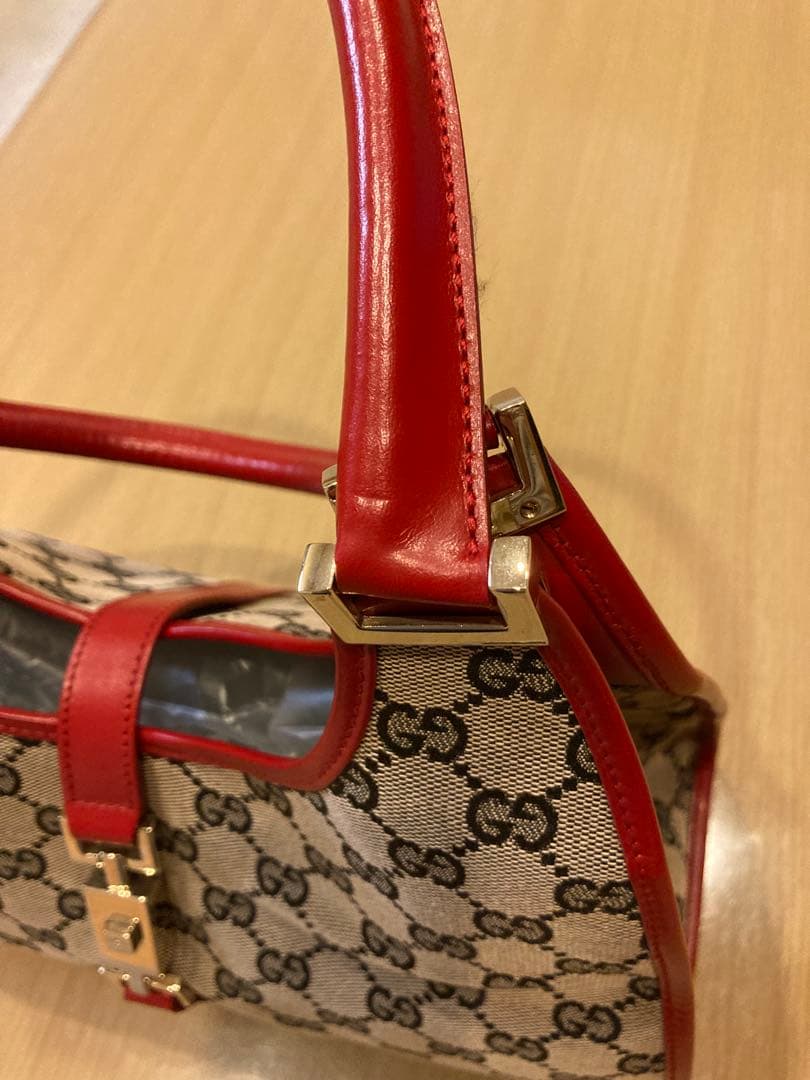 GUCCI ジャッキー GG柄 キャンバス地 ショルダーバッグ