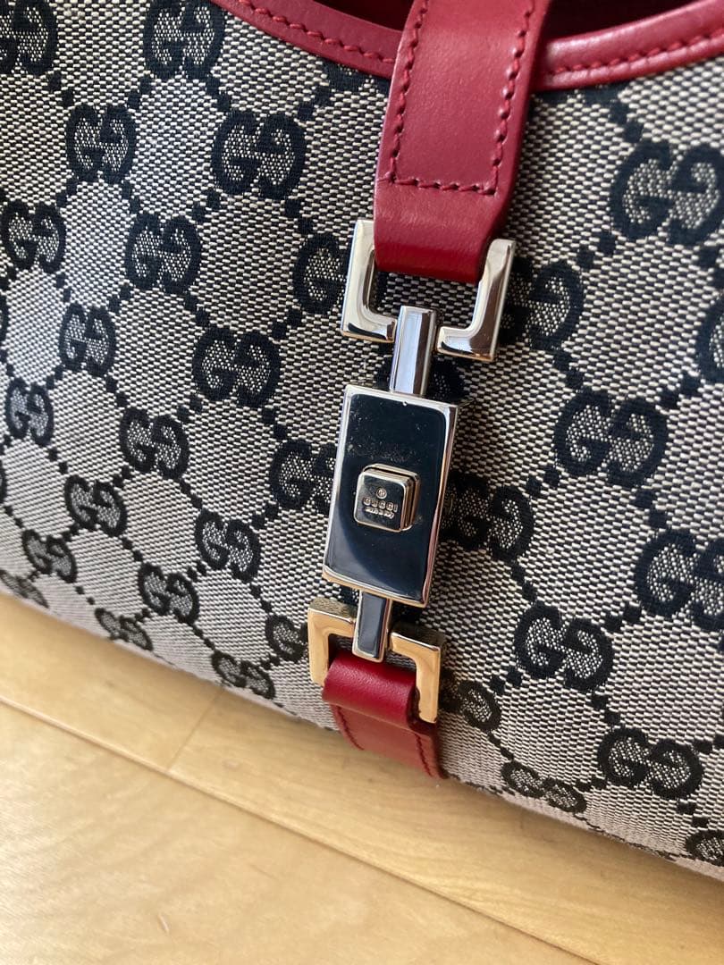 GUCCI ジャッキー GG柄 キャンバス地 ショルダーバッグ
