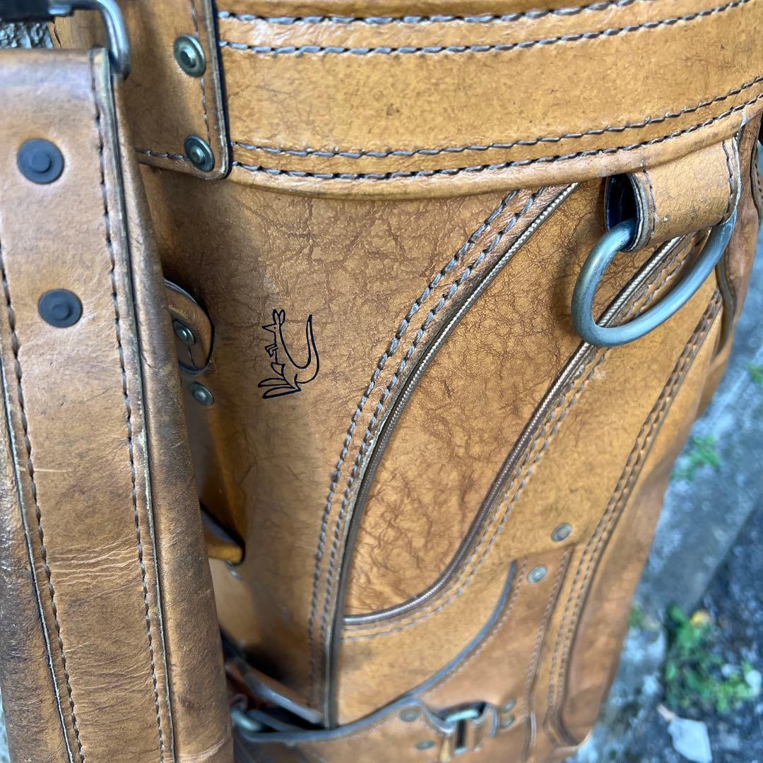 レア　burton バートン　キャディバッグ　レザー　ヴィンテージ　アメリカ製