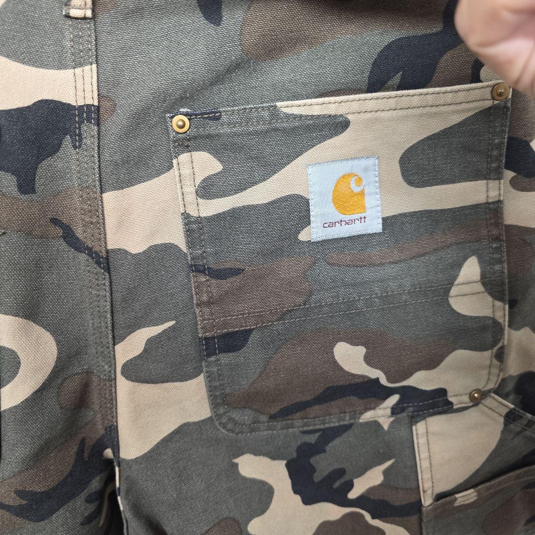 90s～00s カーハート　ダブルニー　超希少！ ウッドランドカモ　迷彩