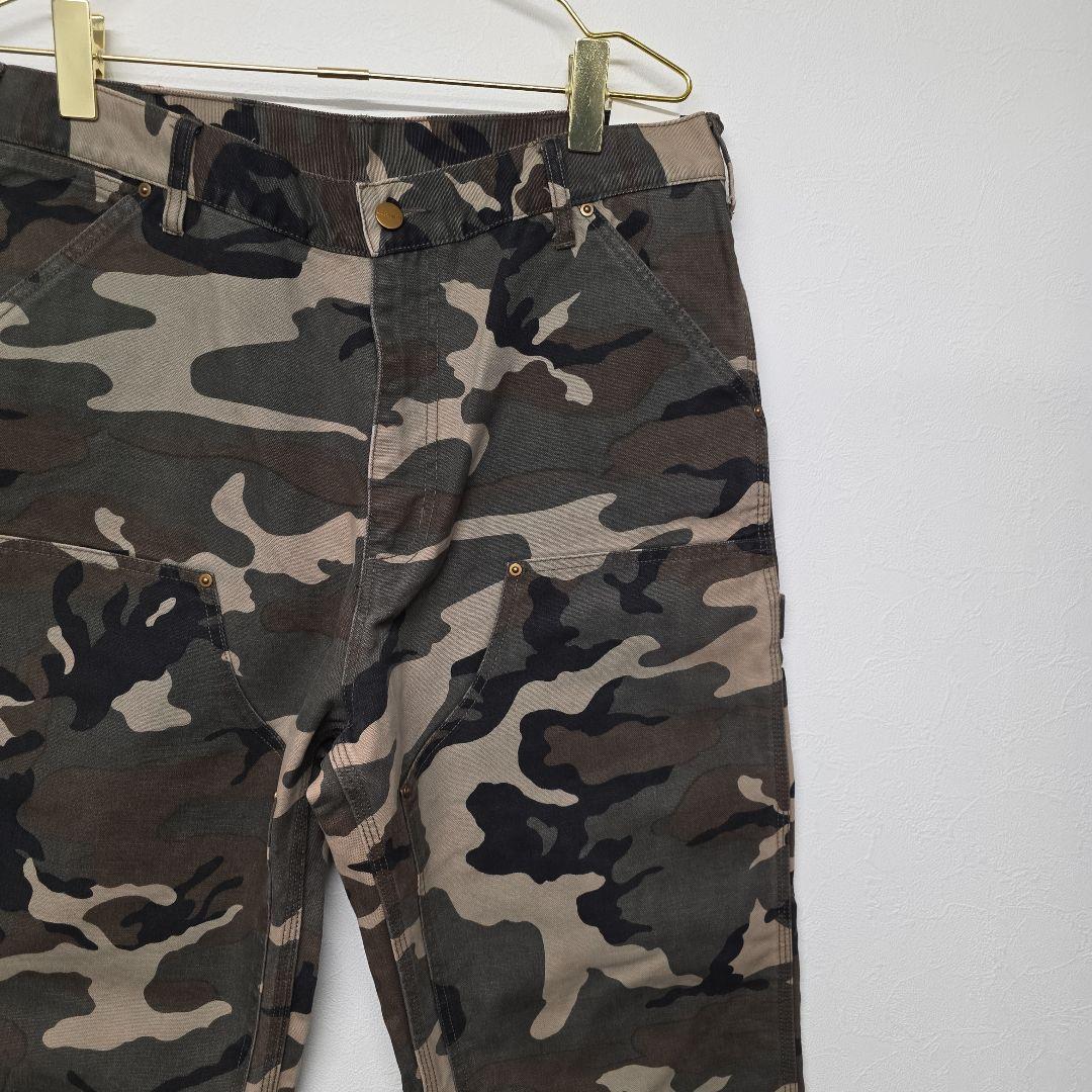 90s～00s カーハート　ダブルニー　超希少！ ウッドランドカモ　迷彩