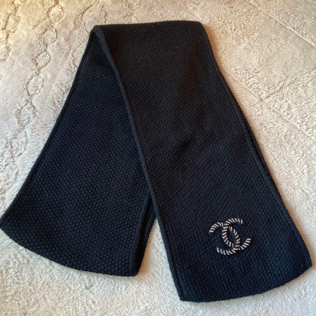 CHANEL カシミア100 マフラー