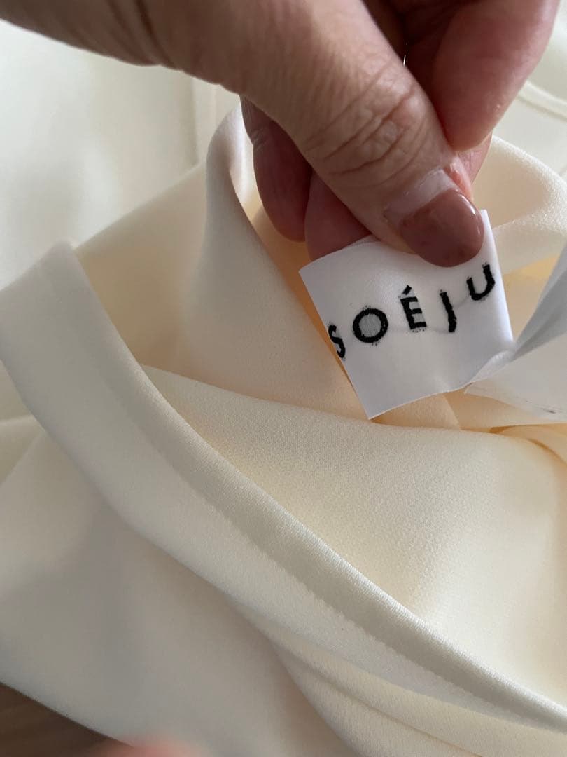 SOEJU ホワイト 2Way ワンピース　別売りベルト付き