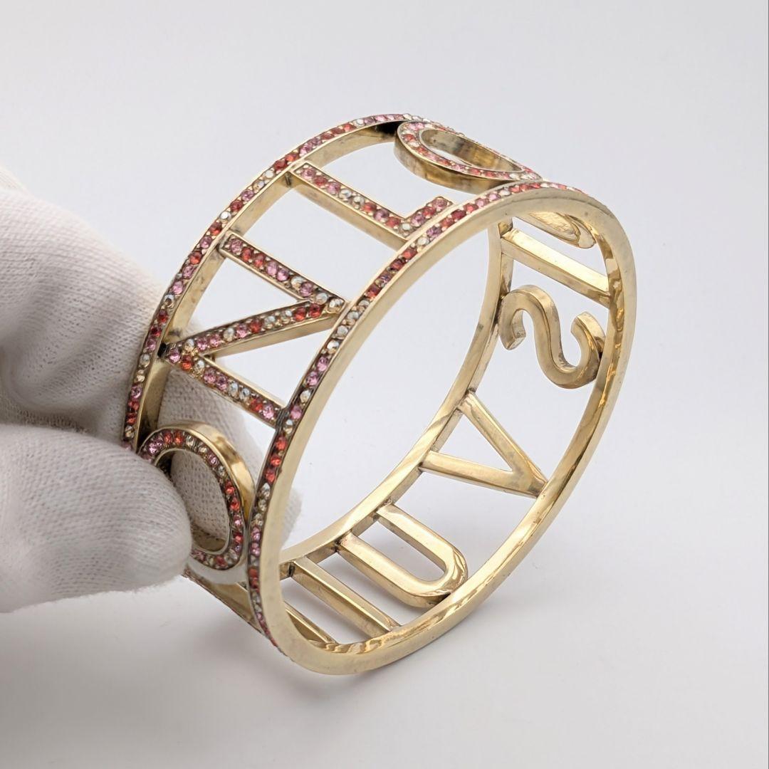 希少 ルイヴィトン ブラスレ ミルエウンヌ ラインストーン バングル 箱付