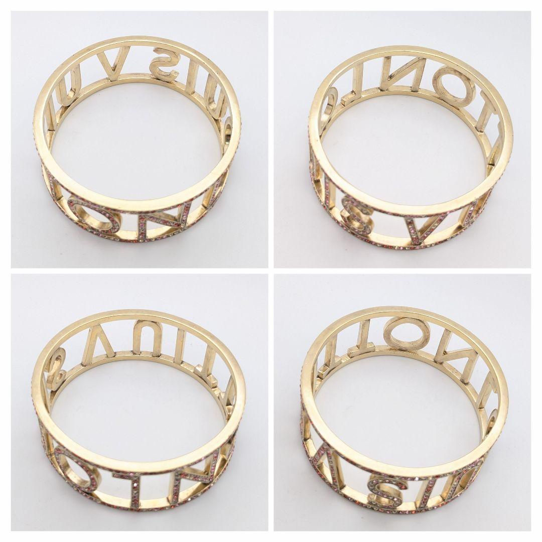 希少 ルイヴィトン ブラスレ ミルエウンヌ ラインストーン バングル 箱付