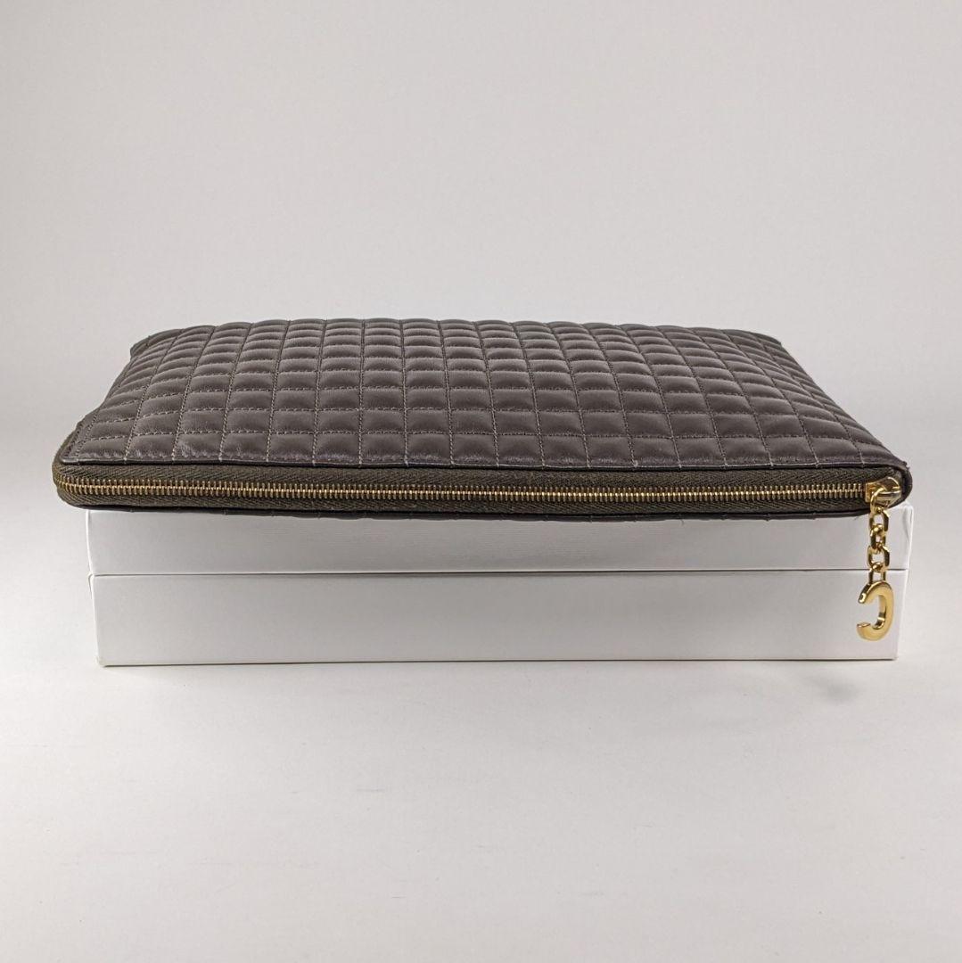 CELINE　セリーヌ　クラッチバッグ　セカンドバッグ　Cチャーム　キルティング