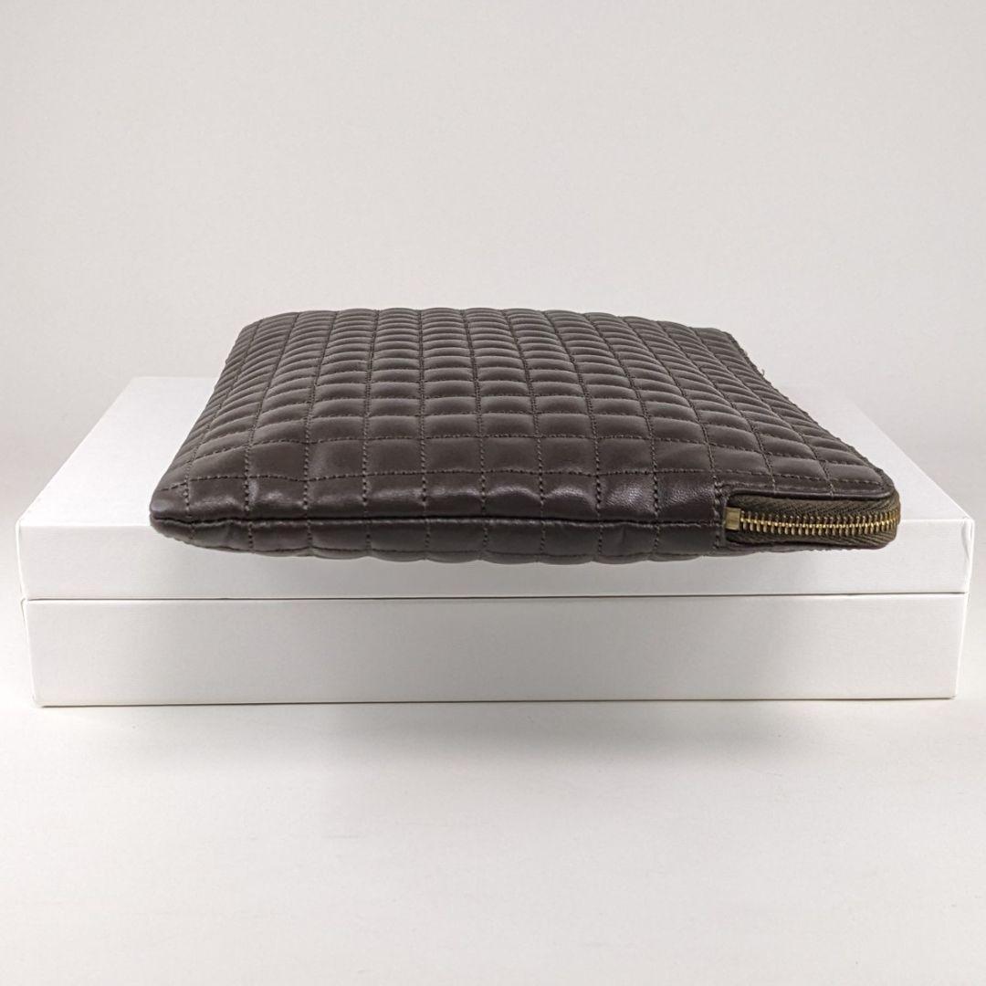 CELINE　セリーヌ　クラッチバッグ　セカンドバッグ　Cチャーム　キルティング