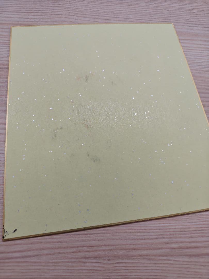 ガンダム　手描きイラスト入りサイン色紙