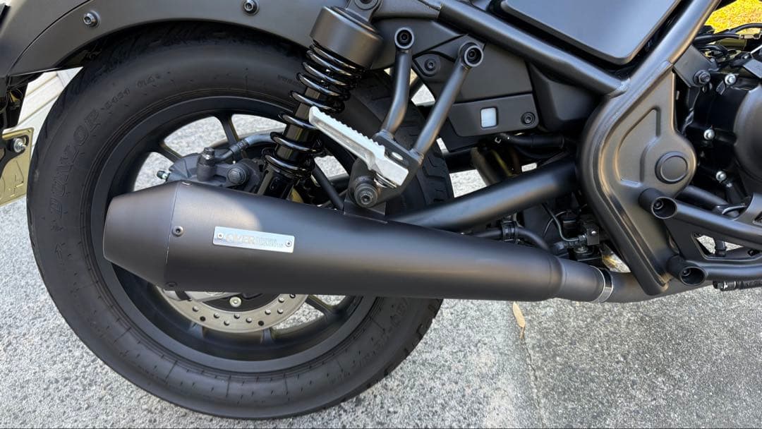 レブル250 OVER マットブラック バイク用マフラー 中古品