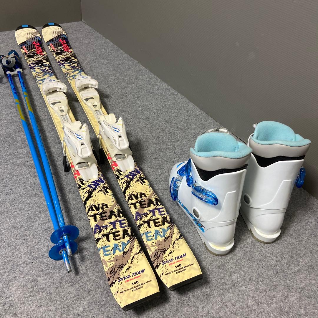 ★メンテナンス済 子供スキーセット　身長140〜150cm前後のお子様向け