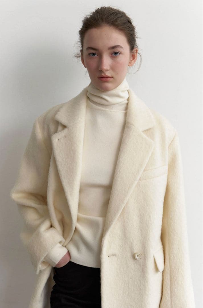 【新品未使用】Na.e ウールアルパカシャギーコート ナエ