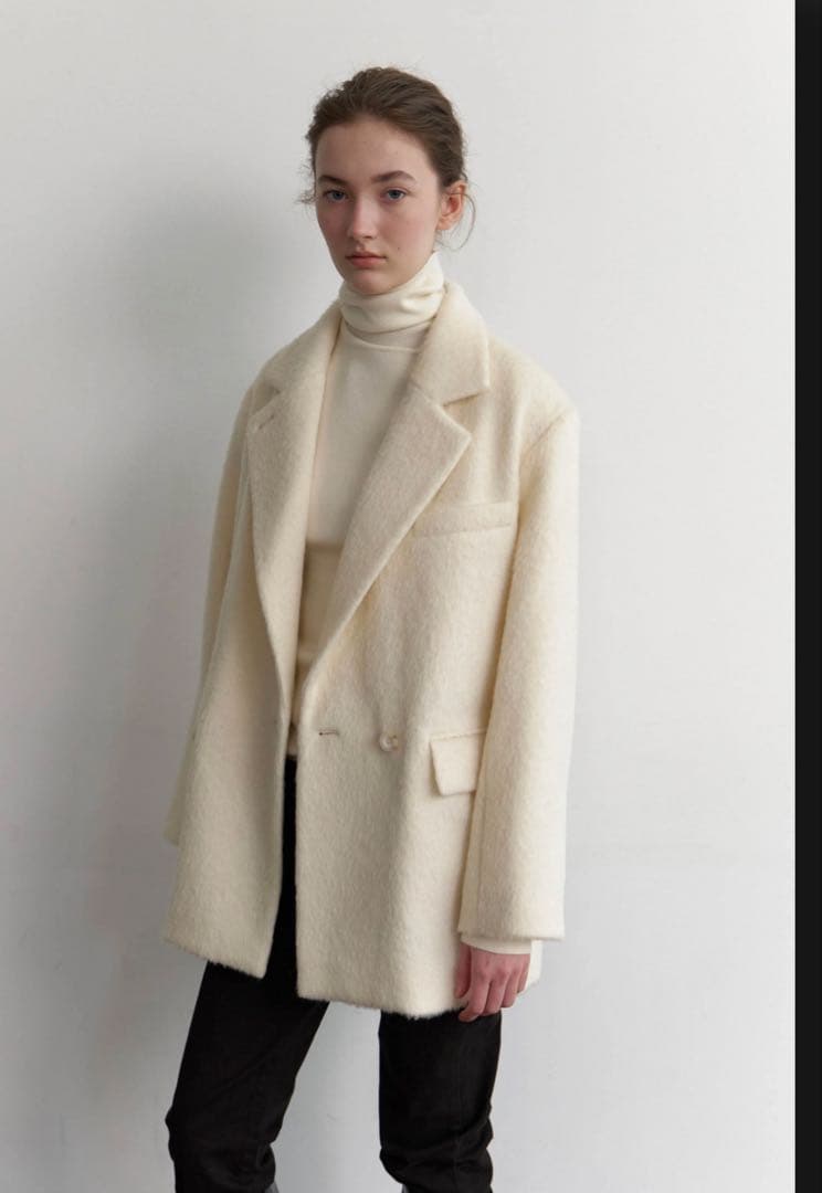 【新品未使用】Na.e ウールアルパカシャギーコート ナエ