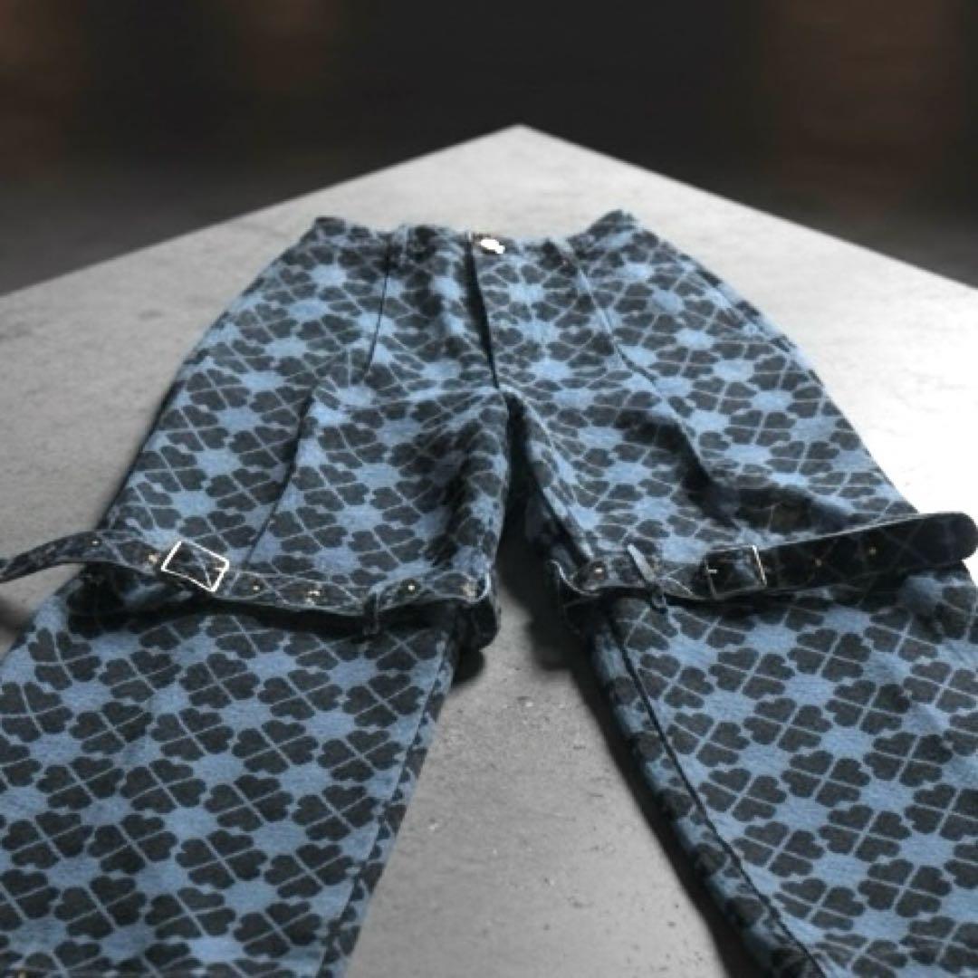 新品タグ付き❤️PAMEO POSE クローバー柄　パンツ　デニムMサイズy2k