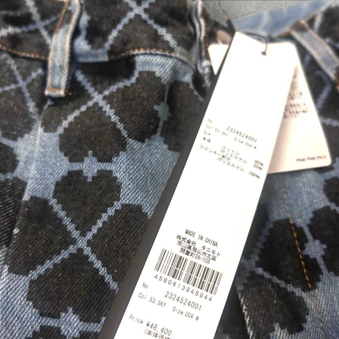 新品タグ付き❤️PAMEO POSE クローバー柄　パンツ　デニムMサイズy2k