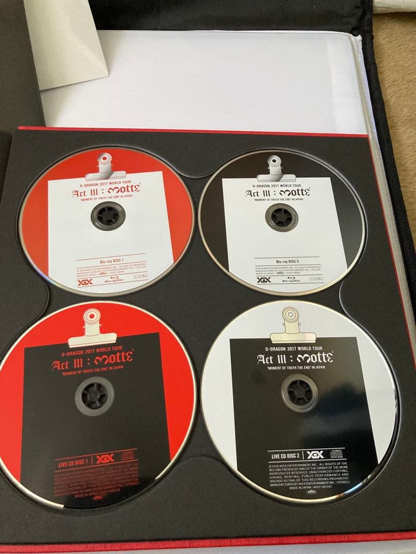 G-DRAGON 2017 WORLD TOUR ACT III 初回ブルーレイ