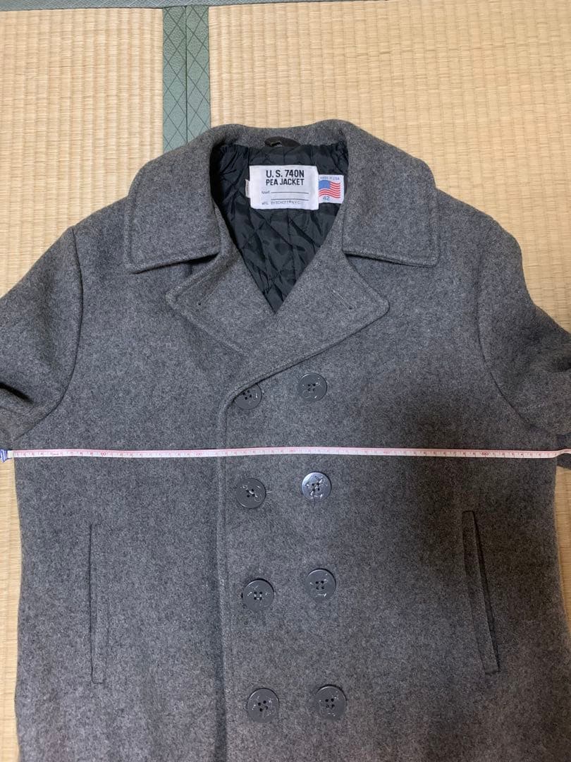 schott ピーコート usa製　グレー　42