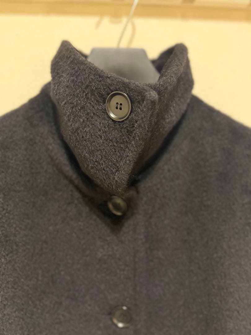 美品　マックスマーラ　ロングコート　アルパカ　スタンドカラー　42 ブラック