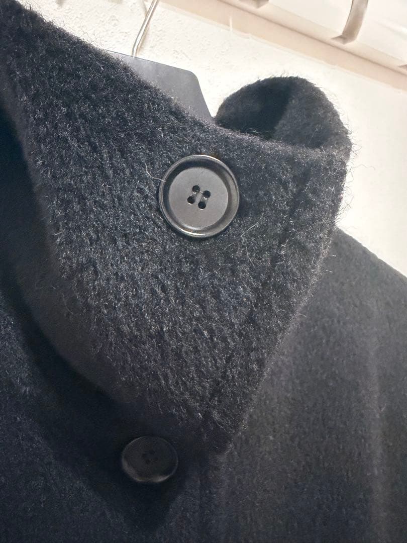 美品　マックスマーラ　ロングコート　アルパカ　スタンドカラー　42 ブラック