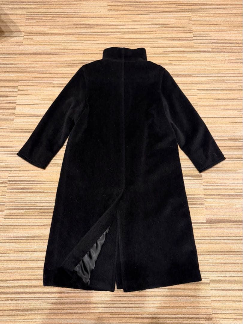 美品　マックスマーラ　ロングコート　アルパカ　スタンドカラー　42 ブラック