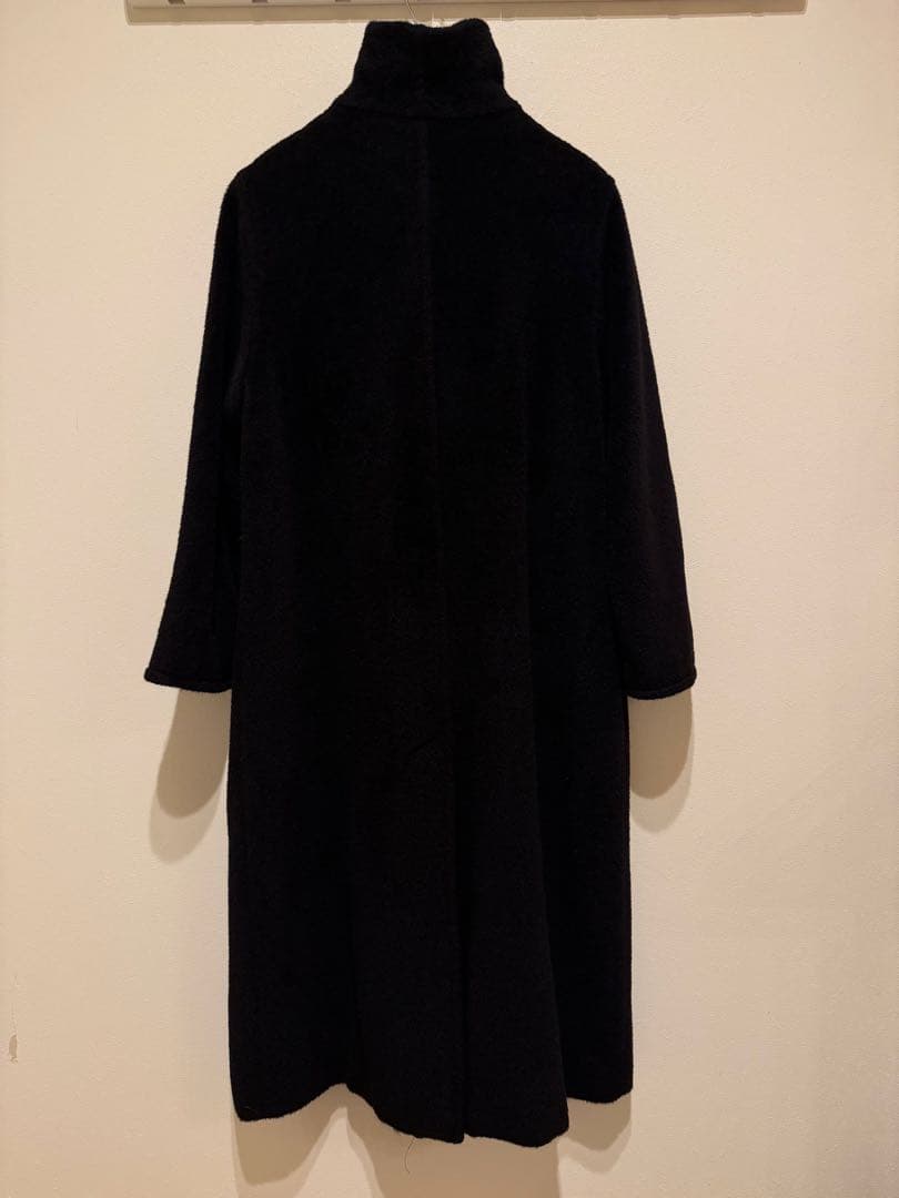 美品　マックスマーラ　ロングコート　アルパカ　スタンドカラー　42 ブラック