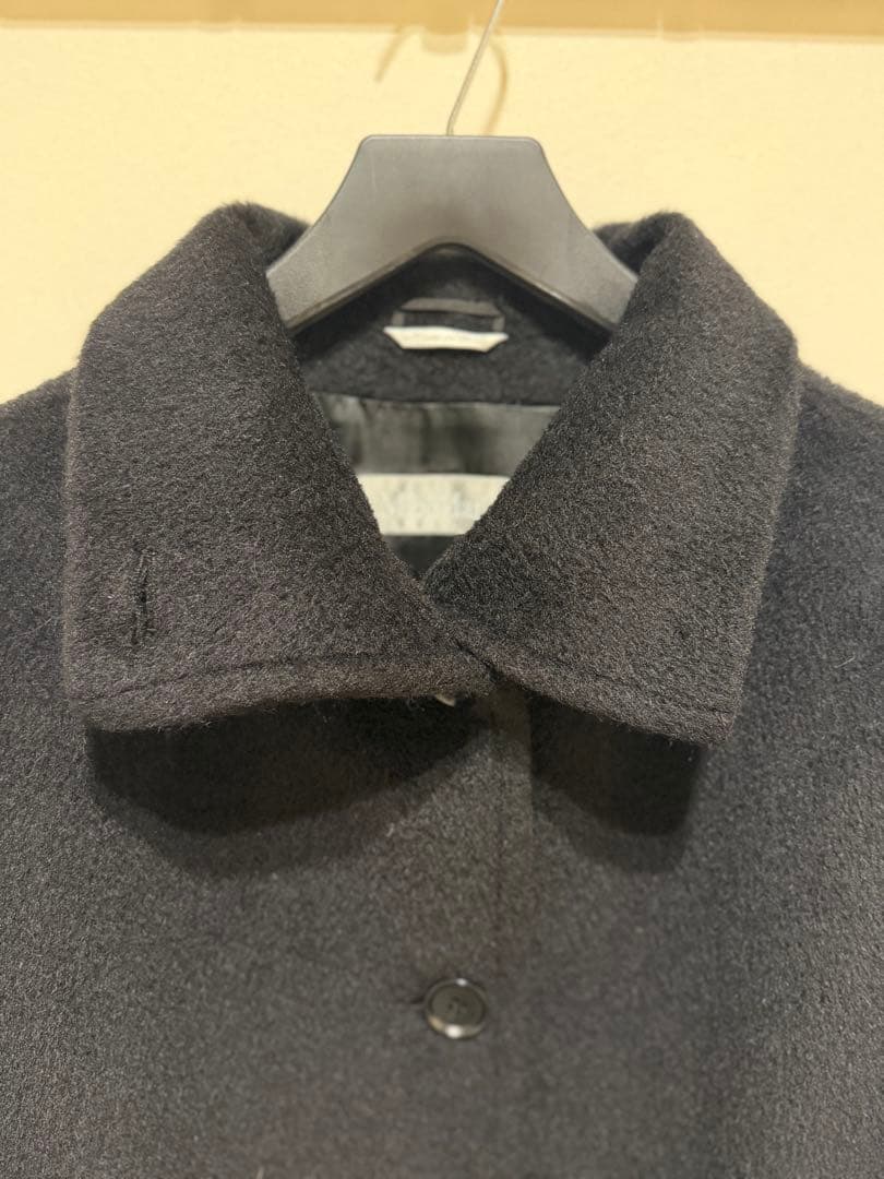美品　マックスマーラ　ロングコート　アルパカ　スタンドカラー　42 ブラック