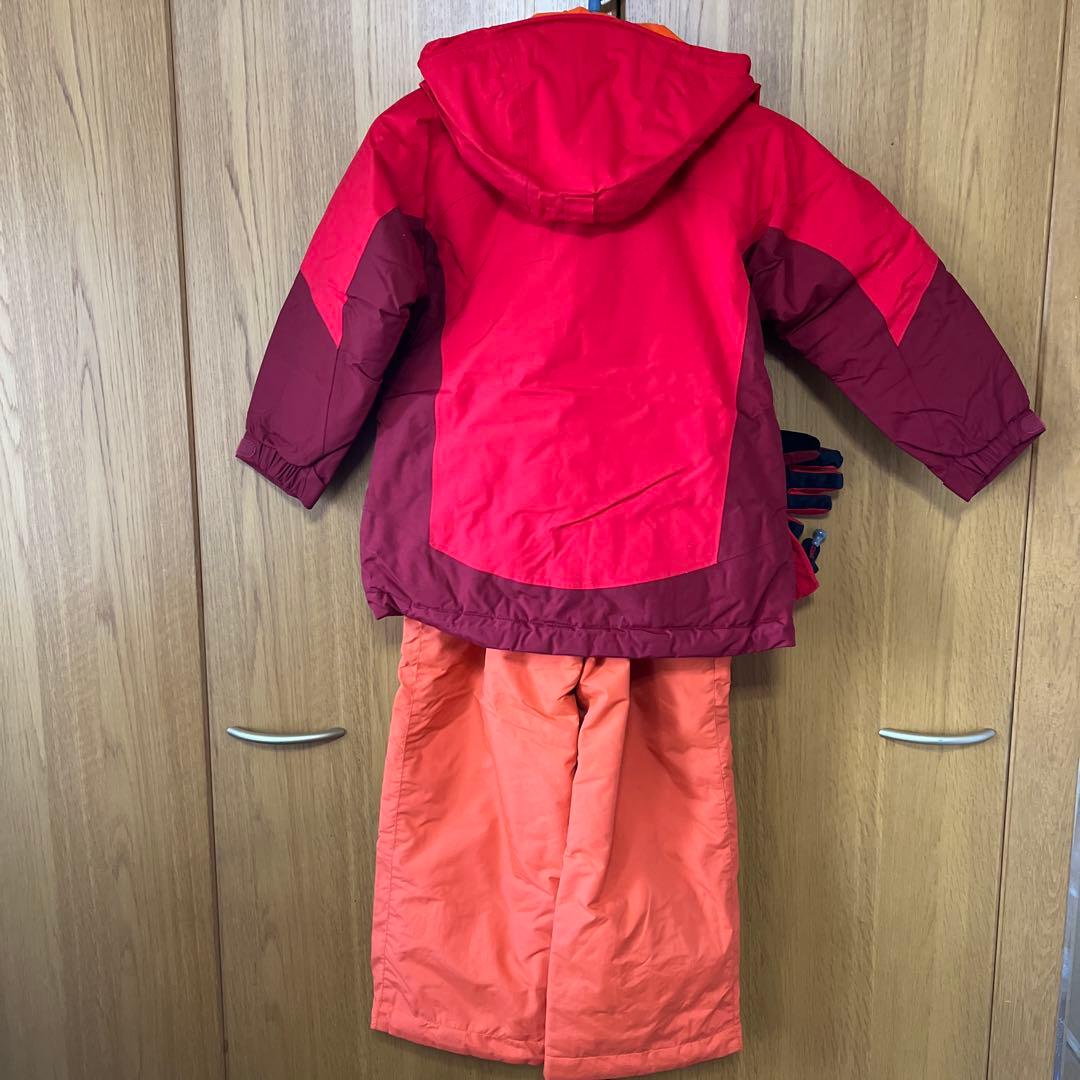 モンベルパウダーステップパーカーkids110 パンツ110手袋4-6 セット