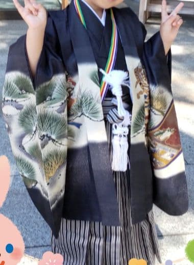 七五三　男の子　着物一式　5歳　正統派　上品