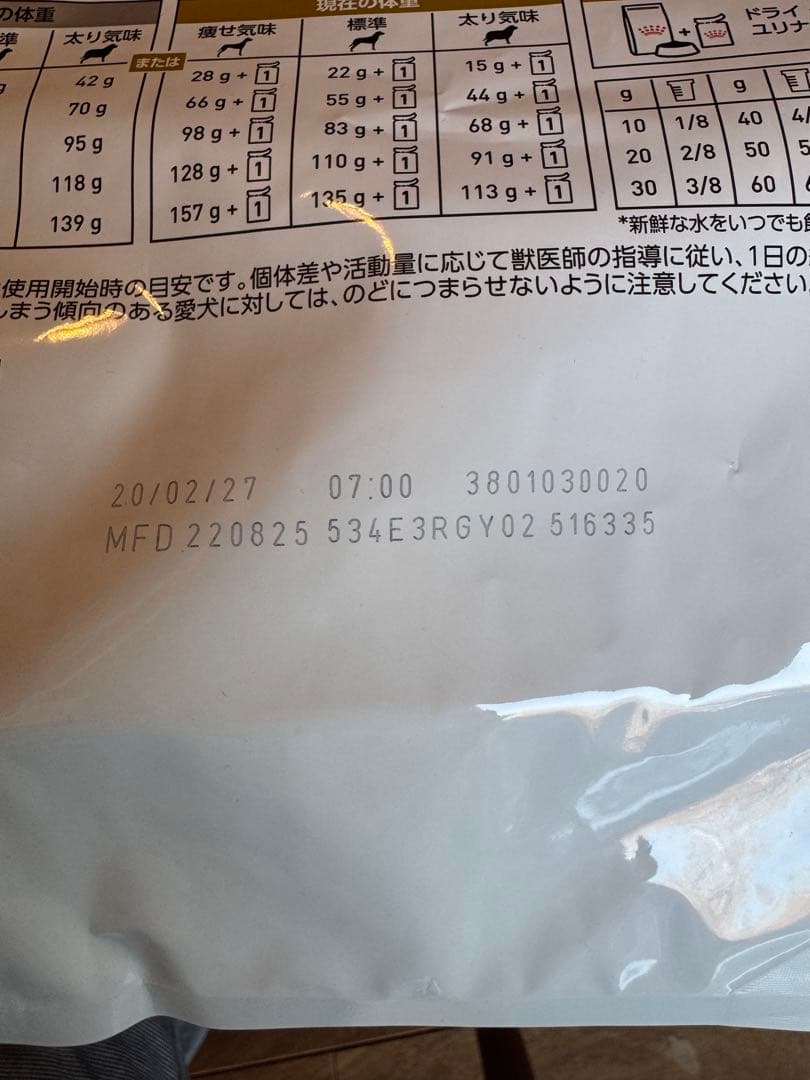 ロイヤルカナン ユリナリーS/O 小型犬用S 3kg 1袋