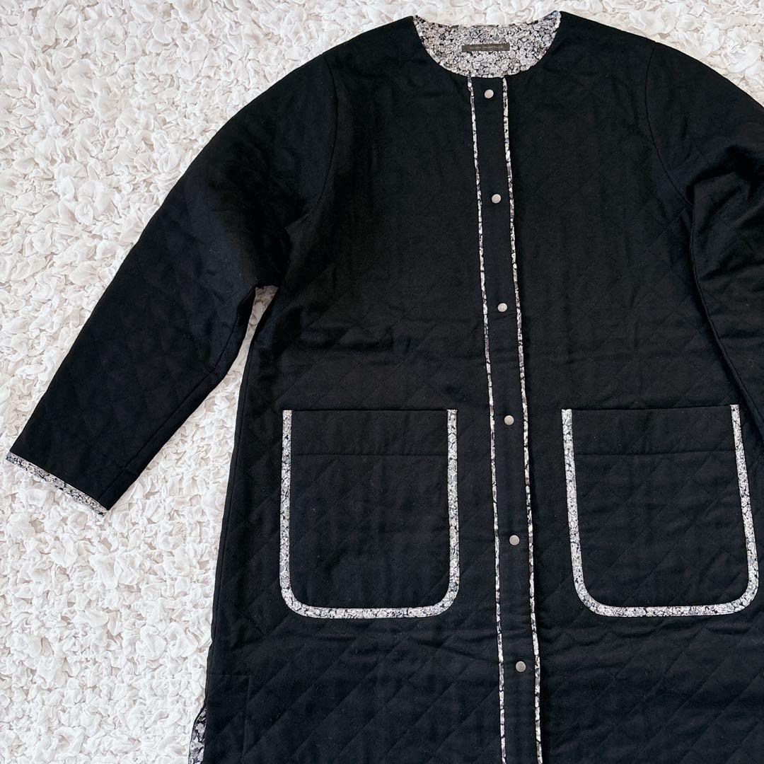 Labrador様ADIEU リバティプリントトリミングキルティングコート