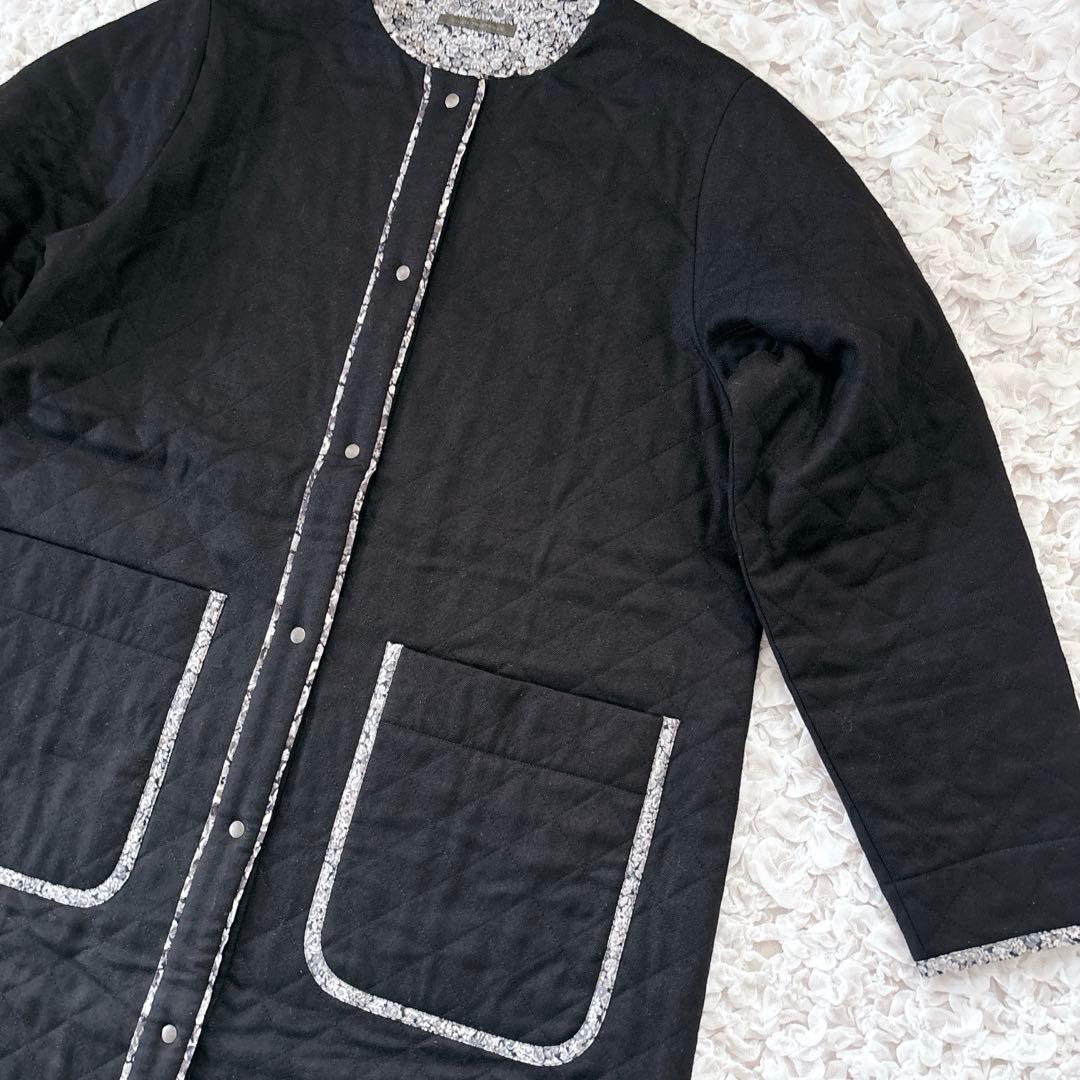 Labrador様ADIEU リバティプリントトリミングキルティングコート