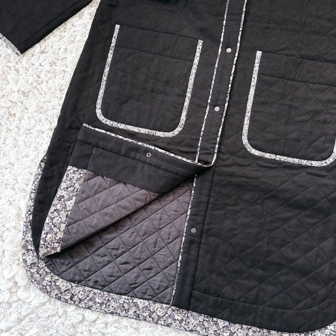 Labrador様ADIEU リバティプリントトリミングキルティングコート